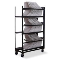 Trolley Keeve Shell Without Armrest | 120.5x53.5x195cm | Hammered