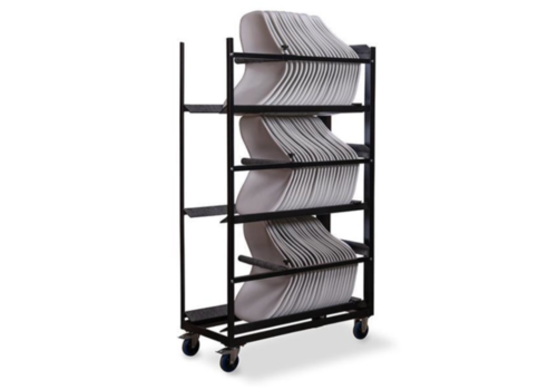  HorecaTraders Trolley Keeve Shell Without Armrest | 120.5x53.5x195cm | Hammered 