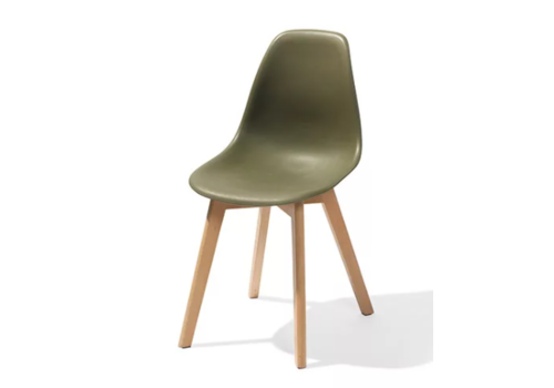  HorecaTraders Chaise Keeve | Plastique | 47x53x83cm | Vert foncé 