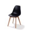 HorecaTraders Keeve Stuhl | Kunststoff | 47x53x83 cm | Schwarz