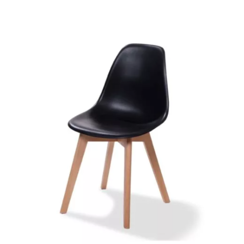  HorecaTraders Keeve Stuhl | Kunststoff | 47x53x83 cm | Schwarz 