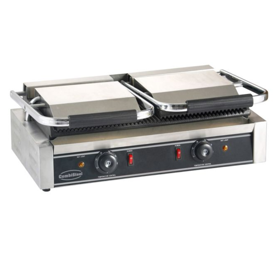 Contact grill | Geribbeld | 41x58x19 cm | +50 tot +300°C