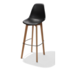 HorecaTraders Bar stool | Without Armrests | 47x53x119cm | Black