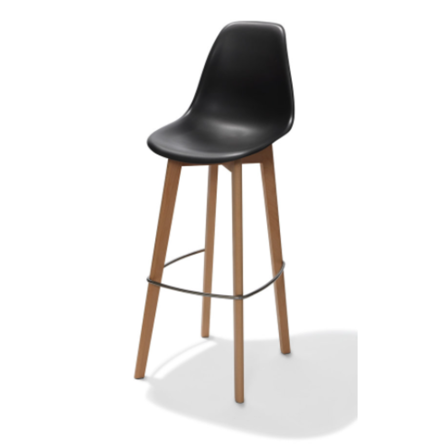 Tabouret de bar | Sans accoudoirs | 47x53x119cm | Noir