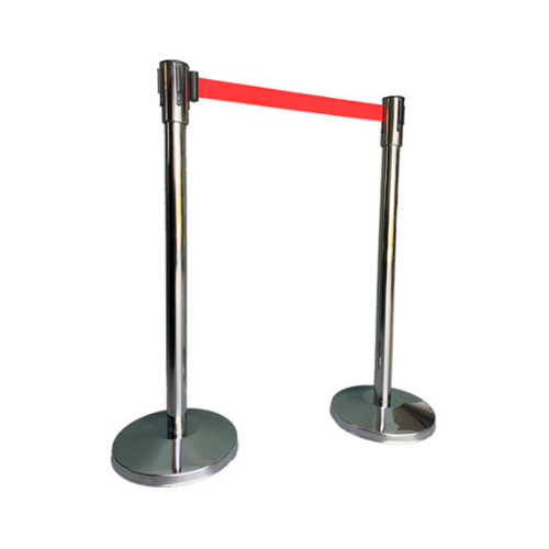  HorecaTraders Borne | acier inoxydable | Rouge | 32x32x95 cm 