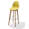 HorecaTraders Bar stool | Without Armrest | 47x53x119cm | Yellow