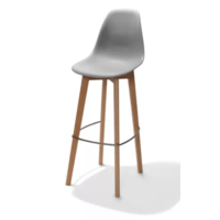 Keeve Bar Stool | Without Armrest | 47x53x119cm | Gray