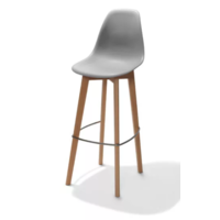 Keeve Bar Stool | Without Armrests | 47x53x119cm | Grey