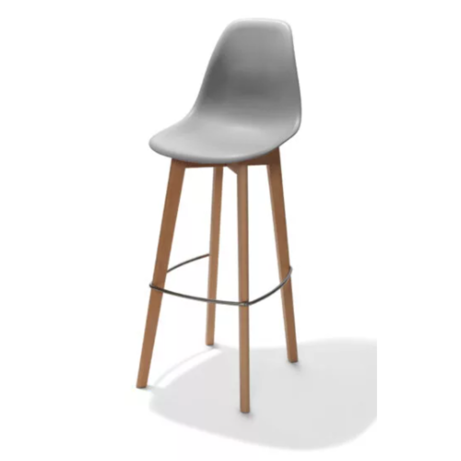 Tabouret de bar Keeve | Sans accoudoir | 47x53x119cm | Gris