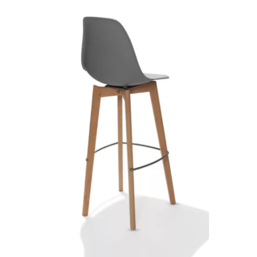 Tabouret de bar Keeve | Sans accoudoir | 47x53x119cm | Gris