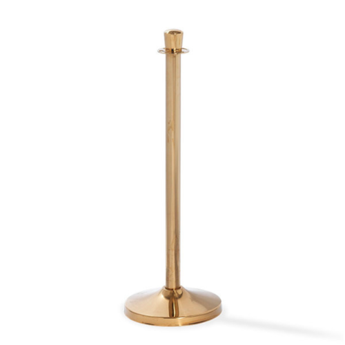  HorecaTraders Barrier post | Brass | 32x32x95 cm 