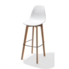 HorecaTraders Bar stool | Without Armrest | 47x53x119cm | White