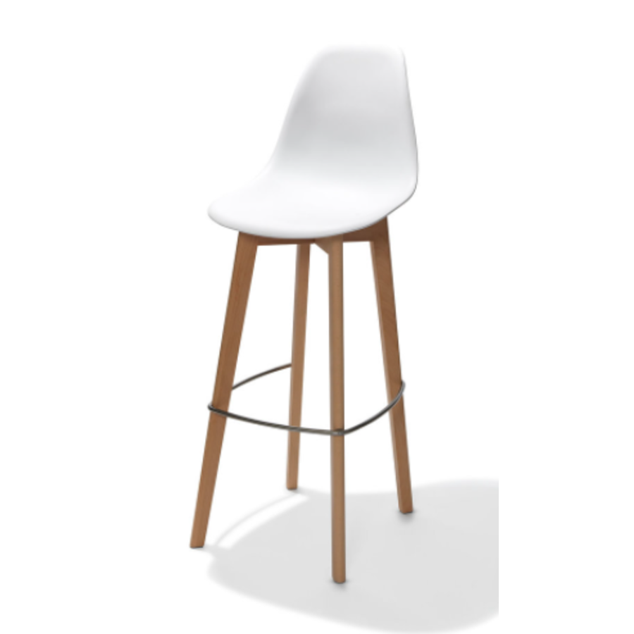 Tabouret de bar | Sans accoudoir | 47x53x119cm | Blanc