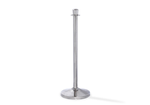  HorecaTraders Barrier post | Chrome | 32x32x95 cm 