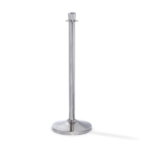  HorecaTraders Barrier post | Chrome | 32x32x95 cm 