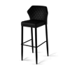 HorecaTraders Bar stool Louis | Leatherette | 50x47x105 cm | Black