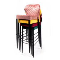 Barhocker Louis | Kunstleder | 50x47x105 cm | Schwarz