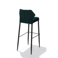 Bar stool Louis | Leatherette | 50x47x105cm | Green | Fire resistant