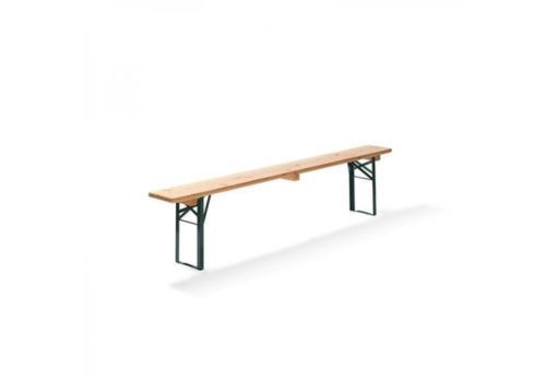  HorecaTraders Banc à bière | Bois | Vert | 220x25x48 cm 