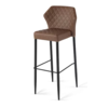HorecaTraders Tabouret de bar Louis | Simili cuir | 50x47x105cm | Résistant au feu