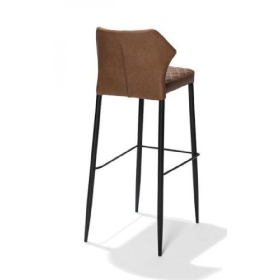 Tabouret de bar Louis | Simili cuir | 50x47x105cm | Résistant au feu