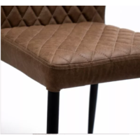 Tabouret de bar Louis | Simili cuir | 50x47x105cm | Résistant au feu