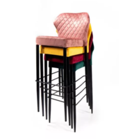 Bar stool Louis | Leatherette | 50x47x105cm | Fire resistant