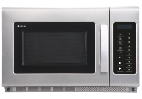  Hendi Micro-ondes | acier inoxydable | 34 L | 3000W | 574x528x368 mm 