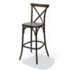 HorecaTraders Bar stool | Wood | 51x50x114 cm | Brown