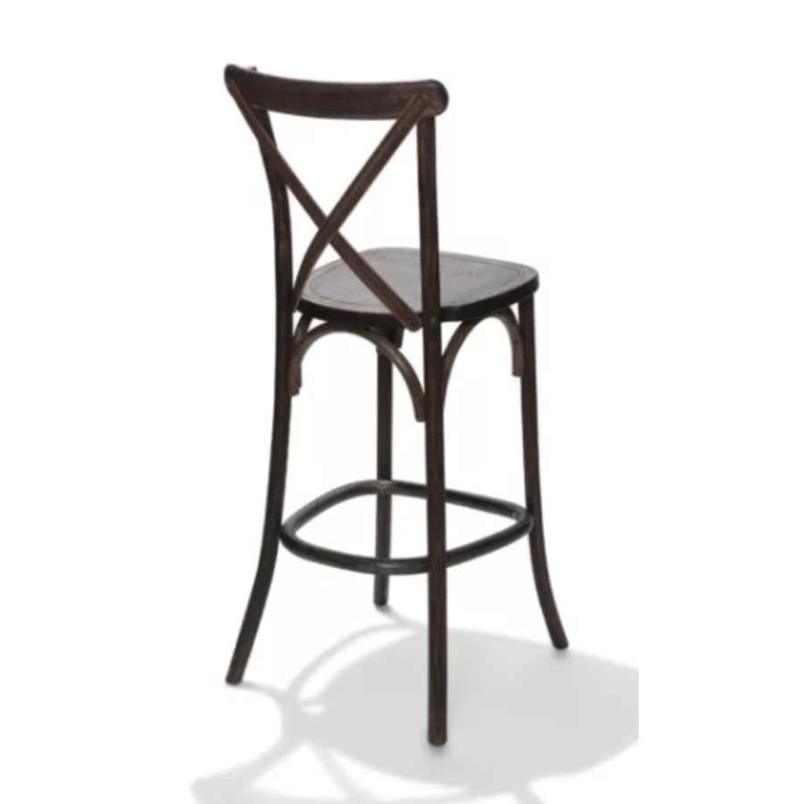 Tabouret de bar | Bois | 51x50x114 cm | Brun