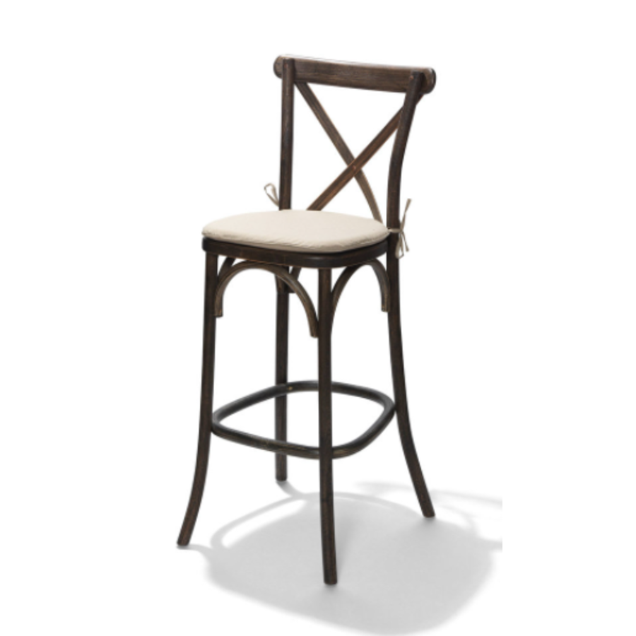 Bar stool | Wood | 51x50x114 cm | Brown