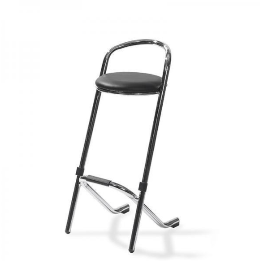 Bar stool stackable | Chrome black | 46x46x98 cm