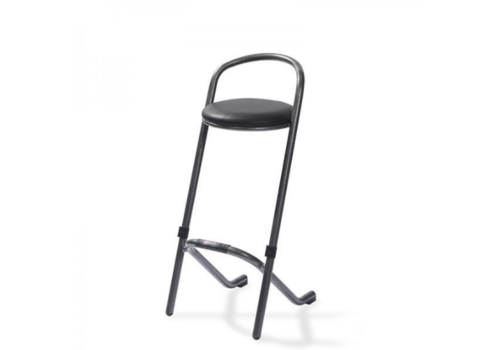  HorecaTraders Bar stool stackable | Black | 46x46x98cm 