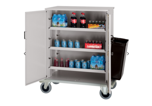  HorecaTraders Closed serving trolley for soft drinks 