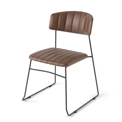  HorecaTraders Mundo Chair | Leatherette | 54x55x79cm | Fire retardant 