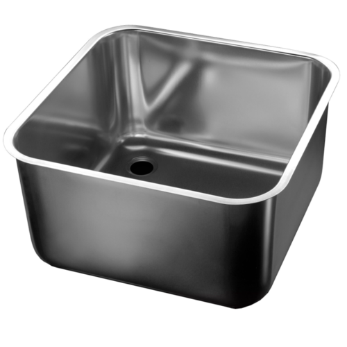  HorecaTraders Welded Sink Stainless Steel | 5 Sizes | Square 