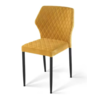 HorecaTraders Louis Chair | Faux Leather | 49x57.5x81.5cm | Yellow