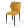 HorecaTraders Louis Chair | Leatherette | 49x57.5x81.5cm | Yellow