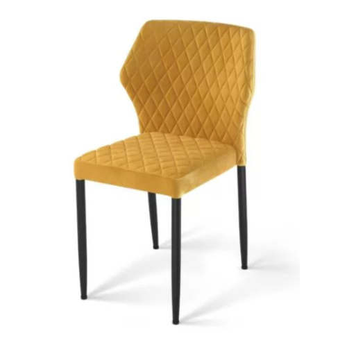  HorecaTraders Louis Stuhl | Kunstleder | 49x57,5x81,5cm | Gelb 