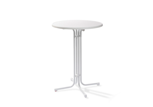  HorecaTraders Table de bar | Blanc | 70x70x109 cm 