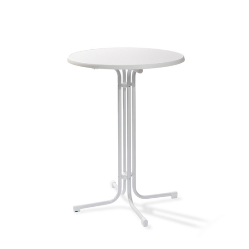  HorecaTraders Stehtisch | Weiß | 70x70x109 cm 