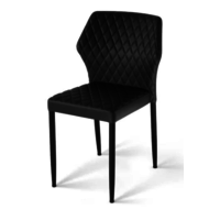 Louis Chair | Leatherette | 49x57.5x81.5cm | Black | Fire resistant