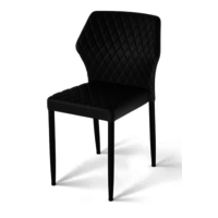 Louis Stuhl | Kunstleder | 49x57,5x81,5cm | Schwarz | Feuerbeständig