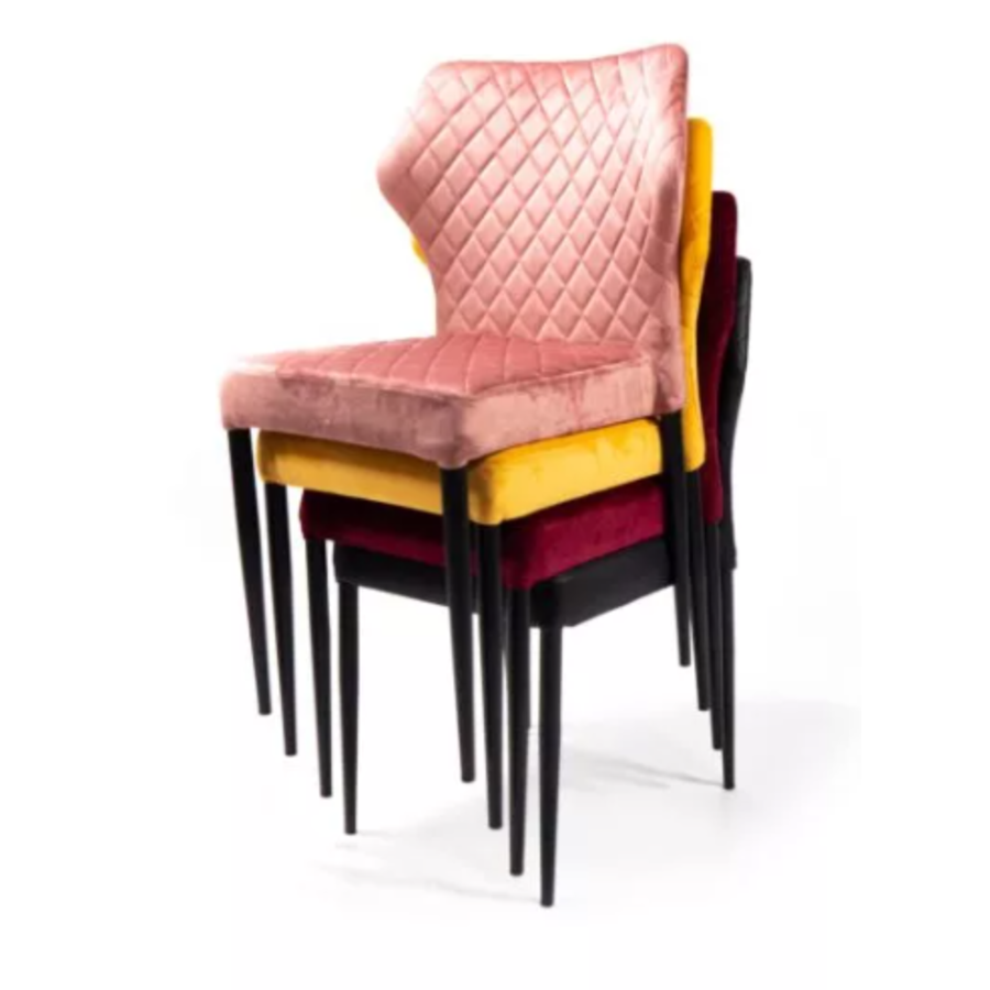Louis stoel | Kunstleer | 49x57,5x81,5cm | Groen