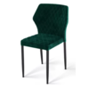 HorecaTraders Chaise Louis | Simili cuir | 49x57,5x81,5cm | Vert