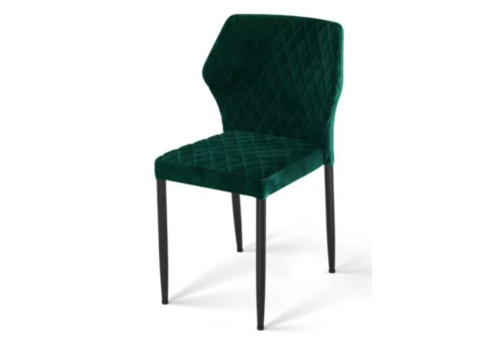  HorecaTraders Chaise Louis | Simili cuir | 49x57,5x81,5cm | Vert 