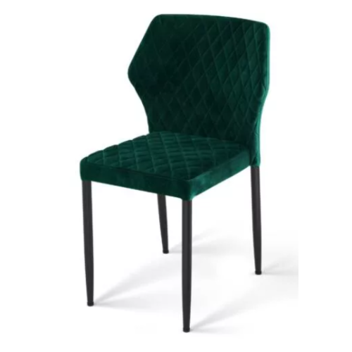  HorecaTraders Louis chair | Leatherette | 49x57.5x81.5cm | Green 