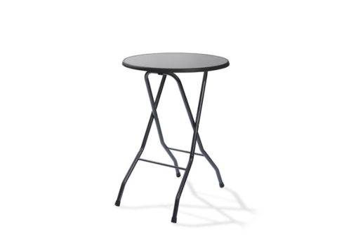  HorecaTraders Standing table plus | Black | 85x85x109 cm 