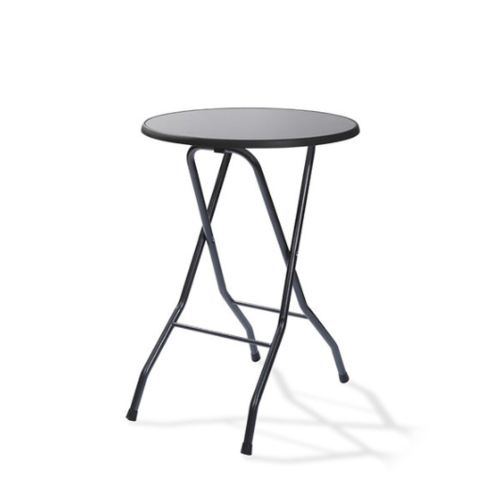  HorecaTraders Standing table plus | Black | 85x85x109 cm 