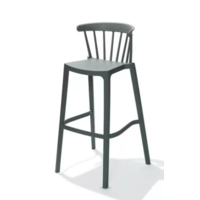 Tabouret de bar Windson | Plastique | 56x55x103 cm | Vert